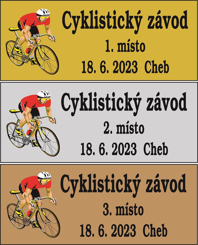 Cyklista poháry s logem 380-L242 - zvìtšit obrázek